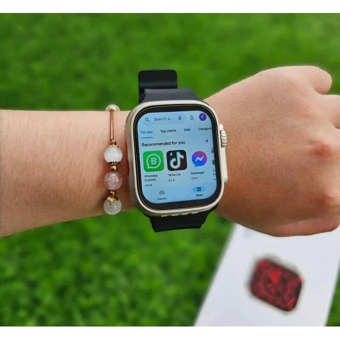 New S8 ULTRA 5G Smart Watch Wifi GPS 4G Network 4GB RAM 64GB Storage Smartwatch  (Black, Orange Strap, 49)